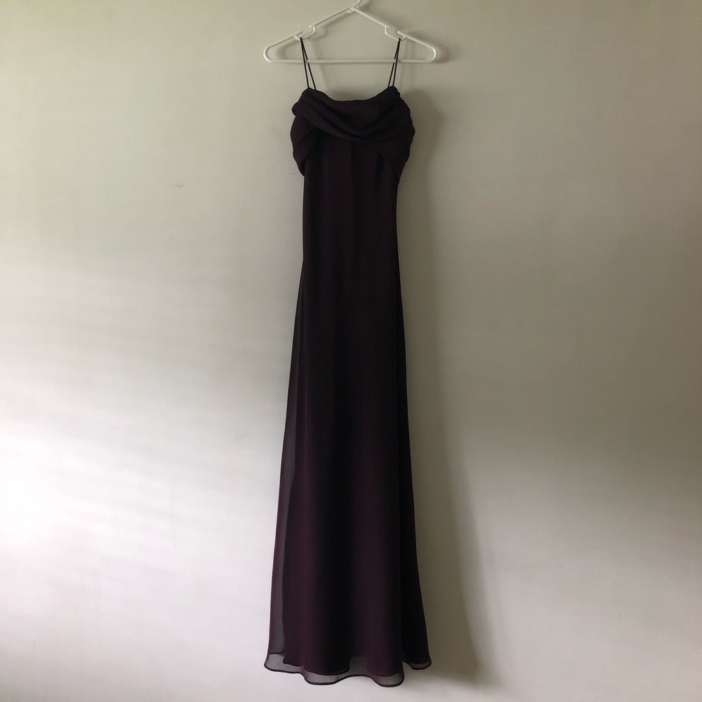 Burgundy Formal Dress Size 8 Betsy & Adam